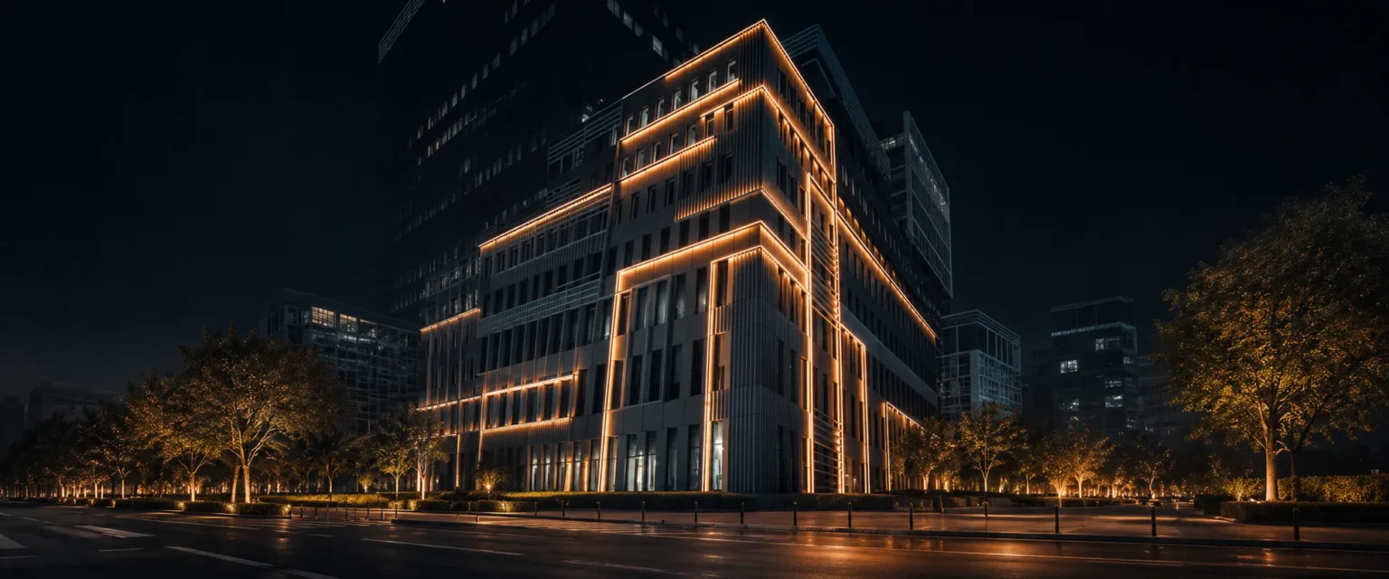 Architectural outdoor lighting project