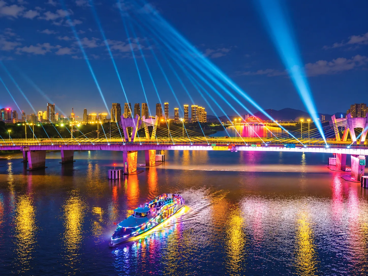 River Bridge Night View (1)